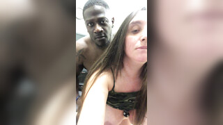 Interracial couple fast fuck at the office during lunch break