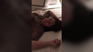 Horny middle-aged spouse having cute sexual intercourse with black bull