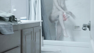 Hot married woman in the shower properly shagged by her black lover