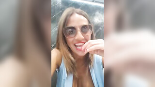 Sweet middle-aged married woman riding penis and eat jizz