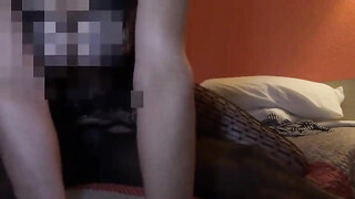 Hung black dude filling both her holes with his big penis